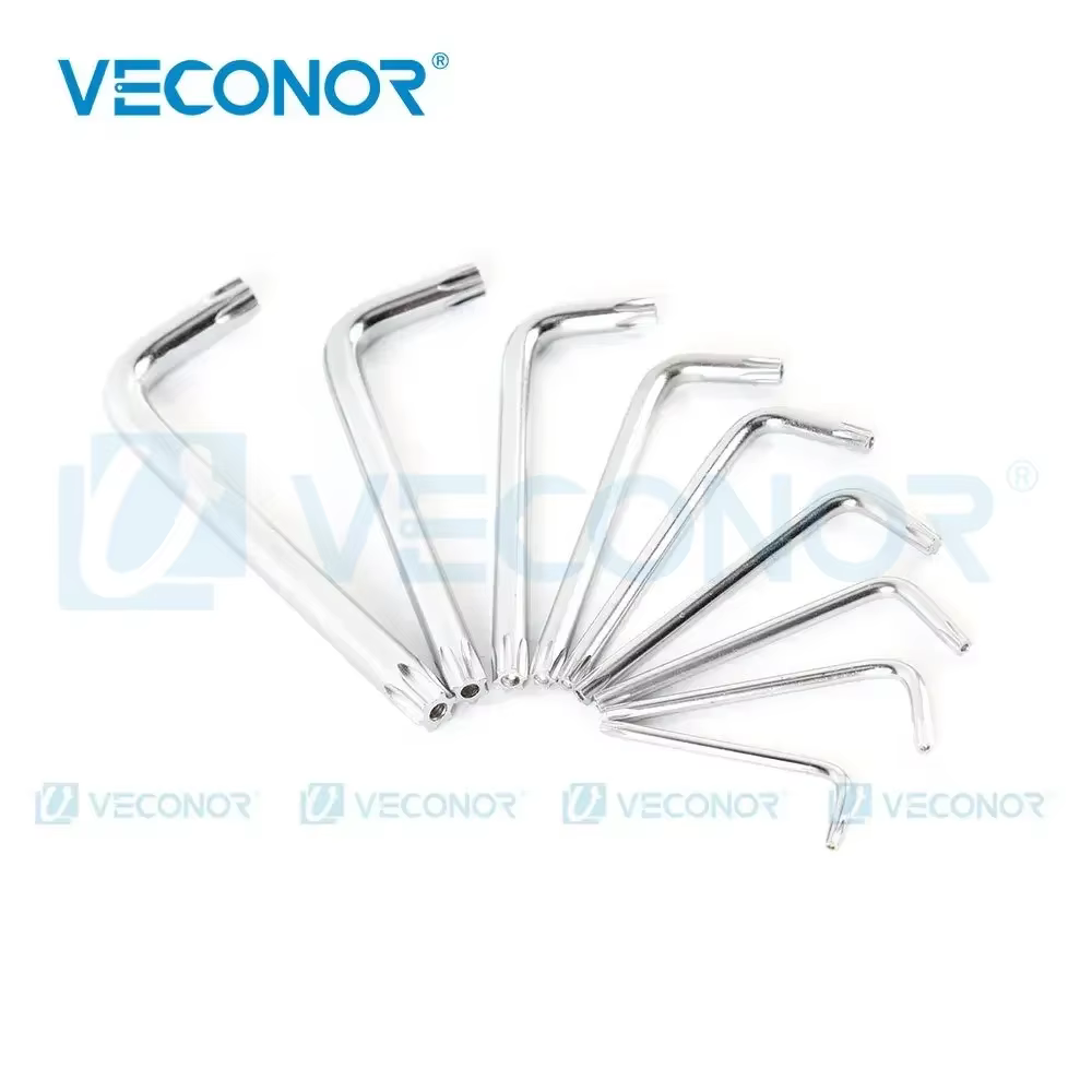 Jeu de clés Torx à bras Long et court, métrique Durable, clé étoile, outil manuel, tournevis T10 T15