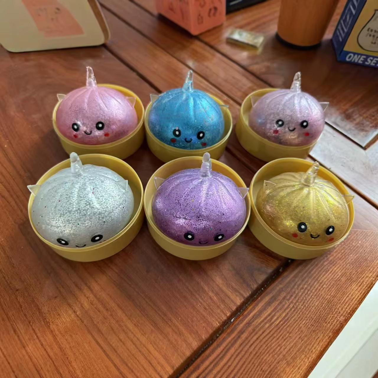 Unicorn Bao Bun Squishy Blind Box Surprise Mystère à Remontée Lente, Jouet Sensoriel Anti-Stress à P