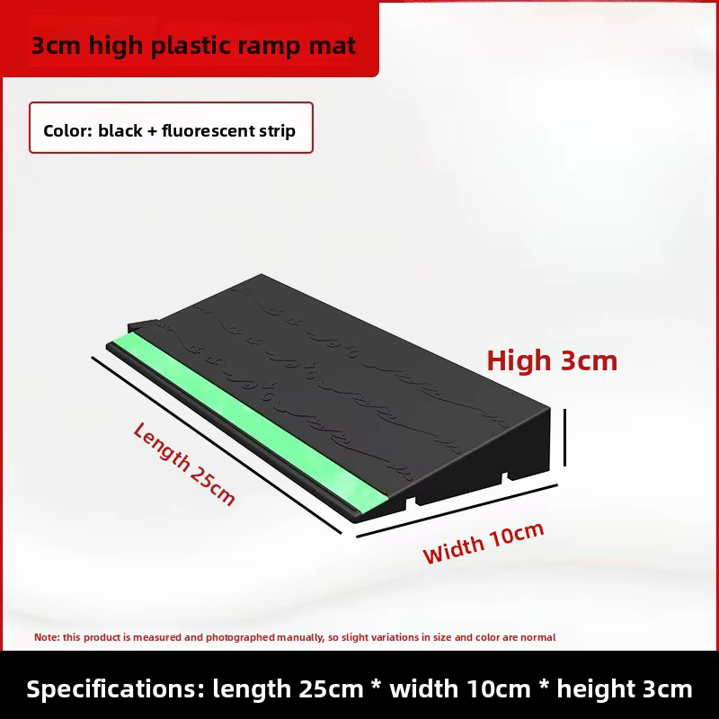 Rampe de seuil intérieure 25/30x10/12/13x3/4/5/6cm en plastique, tapis de passage pour portes, bande
