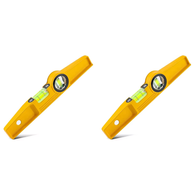 VELIF-2Pcs niveau magnétique moulé sous pression de 10 pouces, niveau à bulle d'échafaudage professi