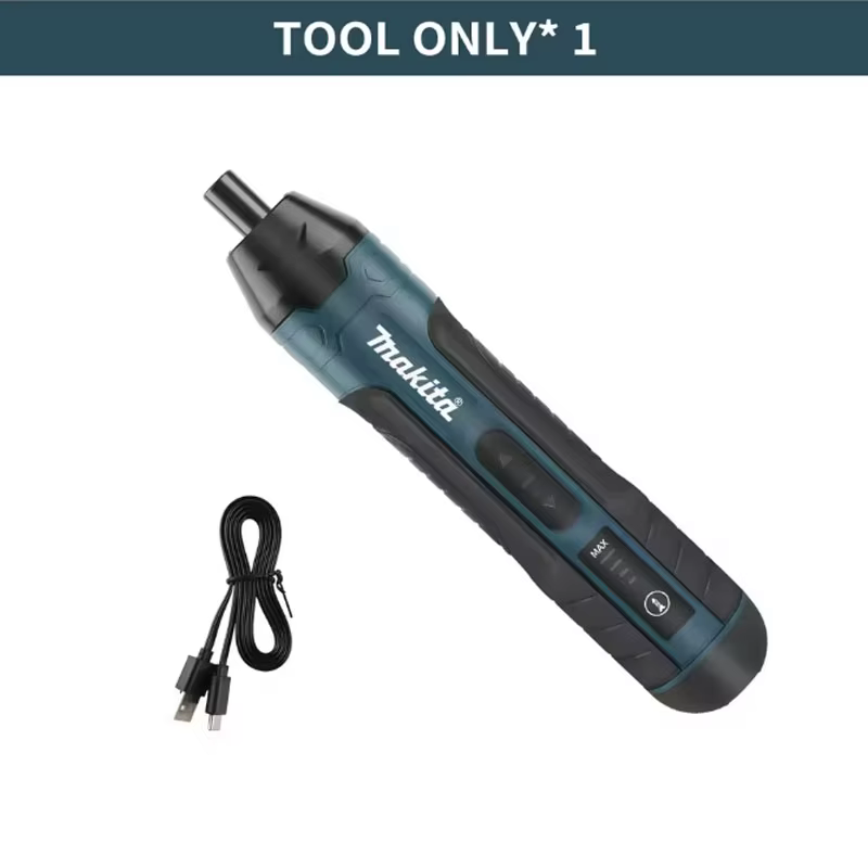 Tournevis électrique sans fil Makita 3,6 V, couple élevé de 5 N·m, avec câble USB pour réparation él