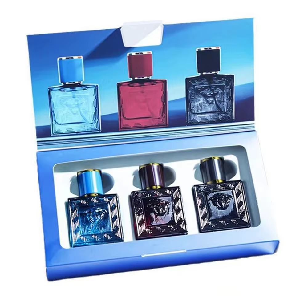 Marque 90ml hommes parfum coffret cadeau 3 pièces ensemble charmant homme Colognes parfum durable at