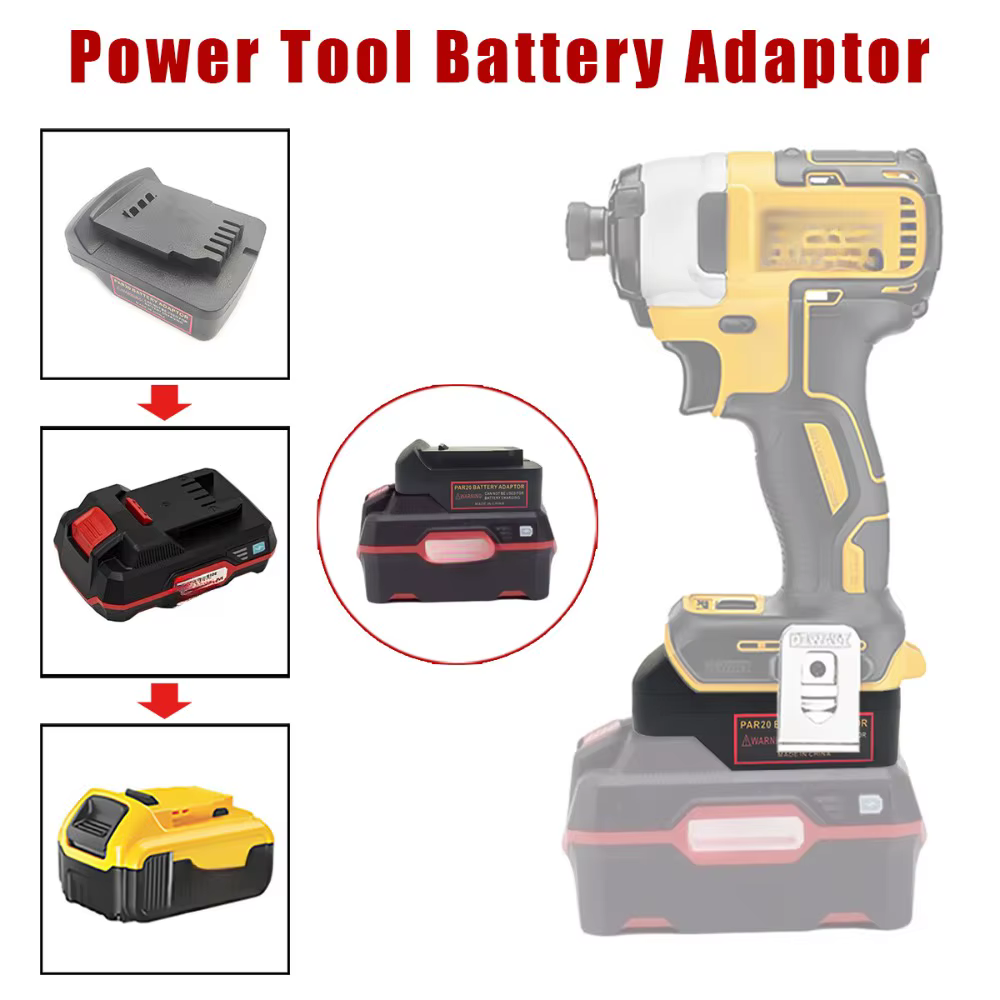 Pour batterie Parkside vers adaptateur d'outil Dewalt pour convertisseur de batterie Parkside 20v ve