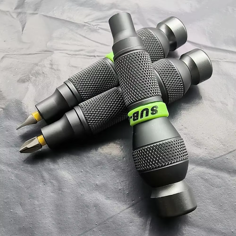 Poignée de précision en alliage d'aluminium pour tige, embouts de 1/4 pouces, Mini tournevis confort