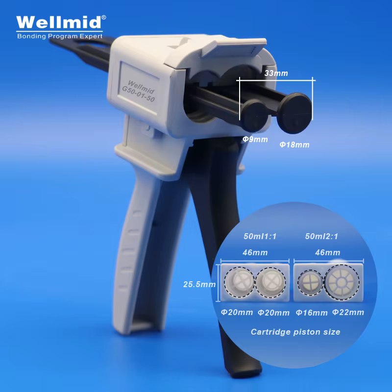 Cartouche adhésive époxy Araldite, pistolet AB 50ml, Kit de pistolet de distribution, mélange d'impr