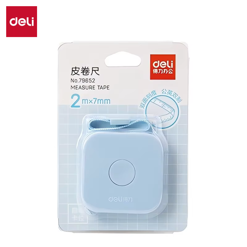 Deli – ruban à mesurer souple de 2 mètres, règle télescopique Flexible autobloquante, personnalisé e