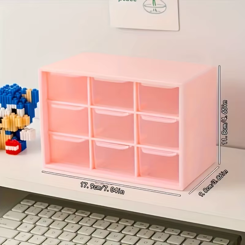 Boîte de rangement, tiroir transparent pour petites pièces, bijoux, perles, outils, organisateur de 