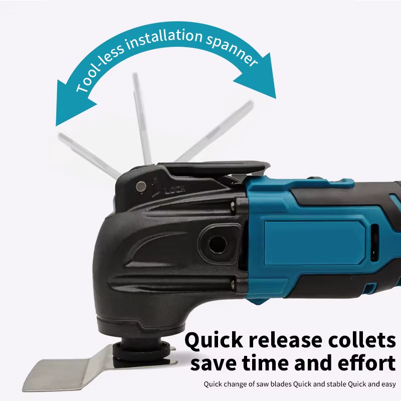 Outil oscillant à dégagement rapide MAKITA 18V, 6 vitesses, sans fil, multi-vibrations, outil foncti