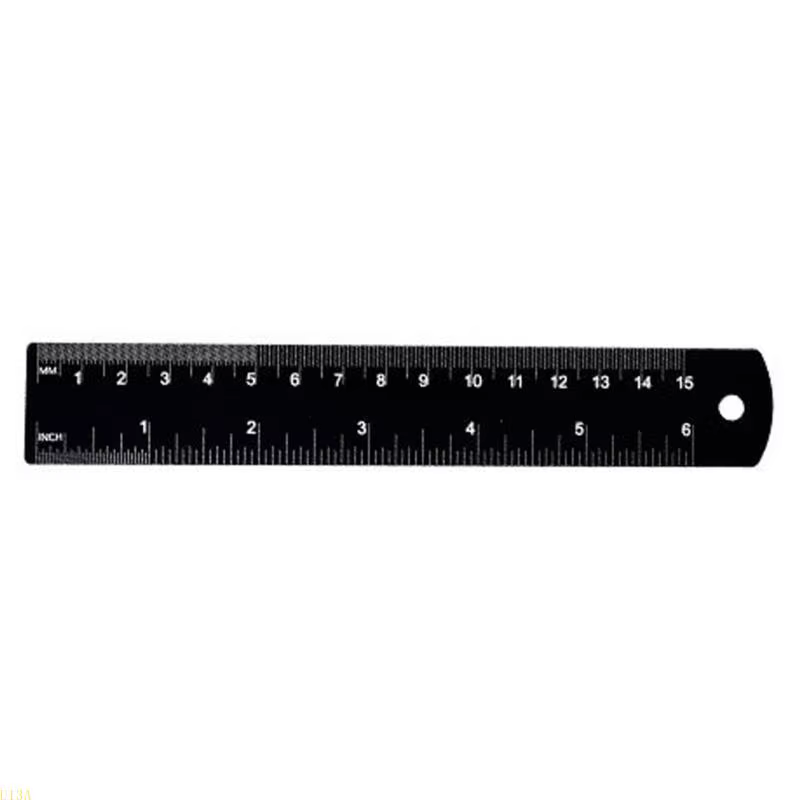 U13A Aluminium Ruler Precisions Mesure Tool Tool Clear Scale pour mesure quotidienne