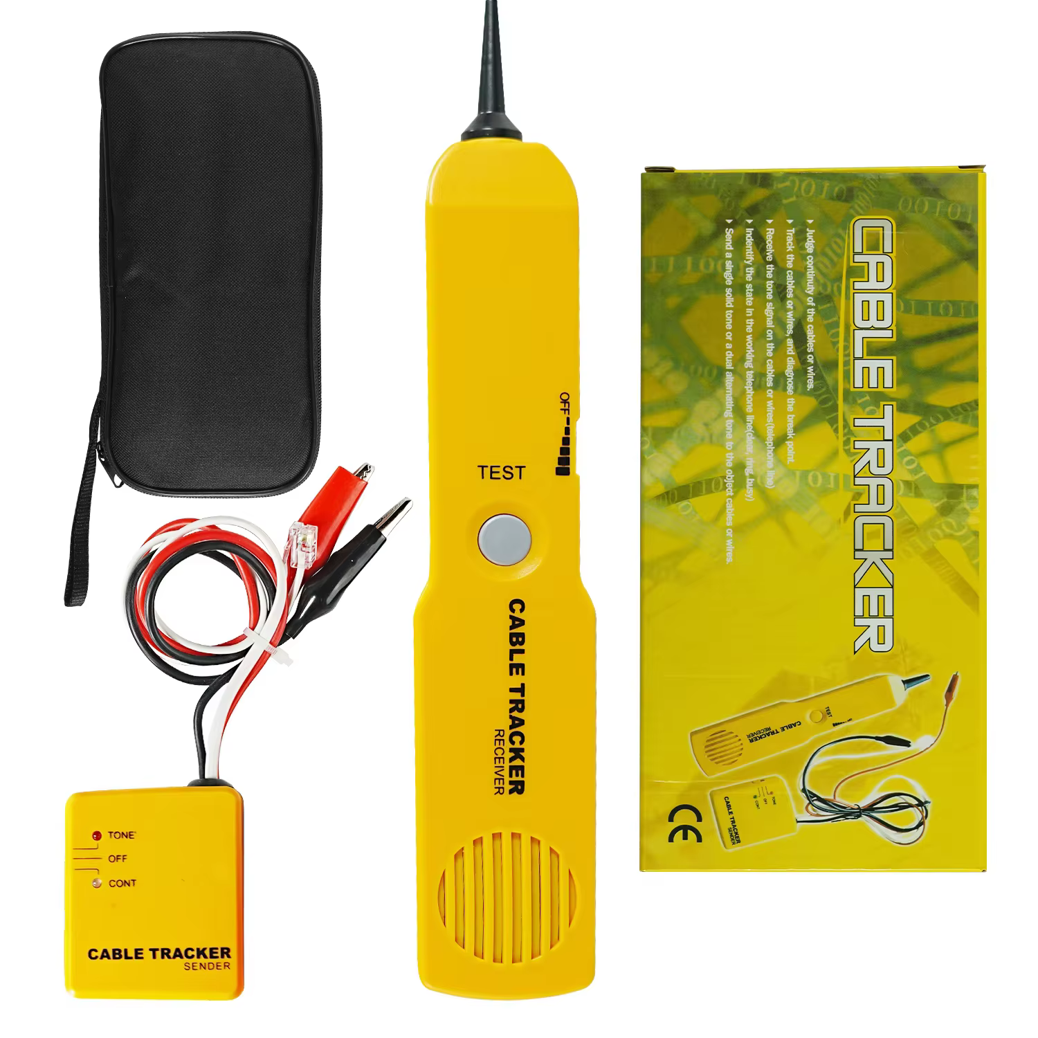 Testeur de Circuit traceur de fil, testeur de continuité de câble réseau, testeur de ligne téléphoni