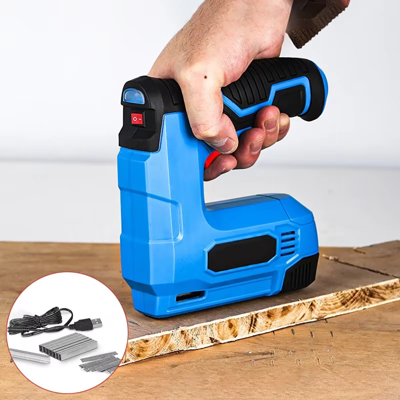 Pistolet à ongles électrique 2 en 1, agrafeuse sans fil, aiguilles pour bois, maison, bricolage, pap