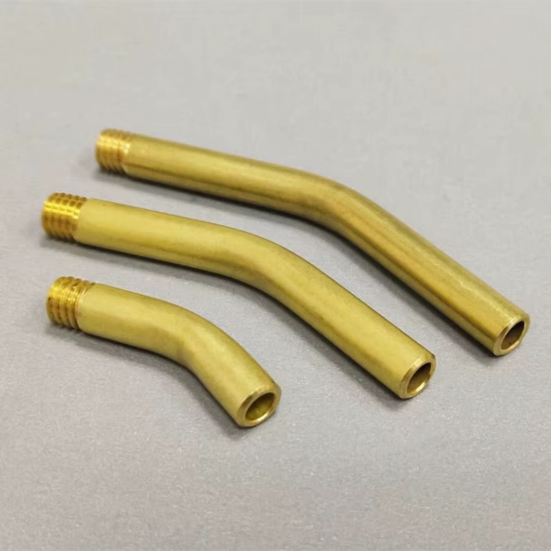 Tube courbé creux en laiton fileté M5/M6/M8