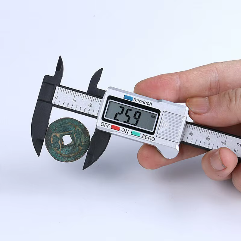 1PC plastique vernier étrier affichage numérique étrier Mini texte jouer étrier étudiant vernier règ