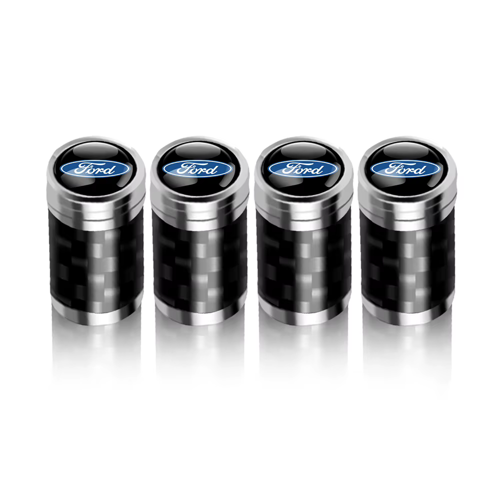 Capuchons de valve de roue de voiture en fibre de carbone, accessoires de protection de jante pour F