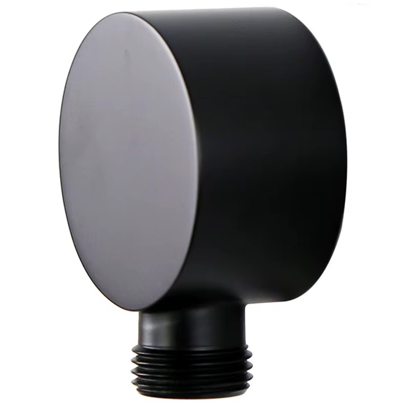 Connecteur de tuyau de douche rond en laiton, coude d'alimentation murale, accessoires de sortie d'e