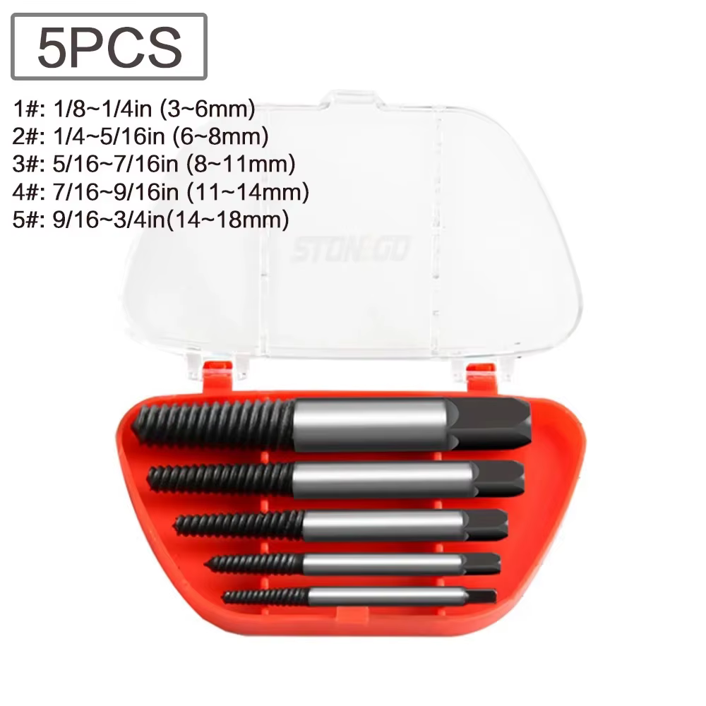 Extracteur de vis cassé endommagé, forets en acier Durable, outil de retrait facile, fonctionne sur 