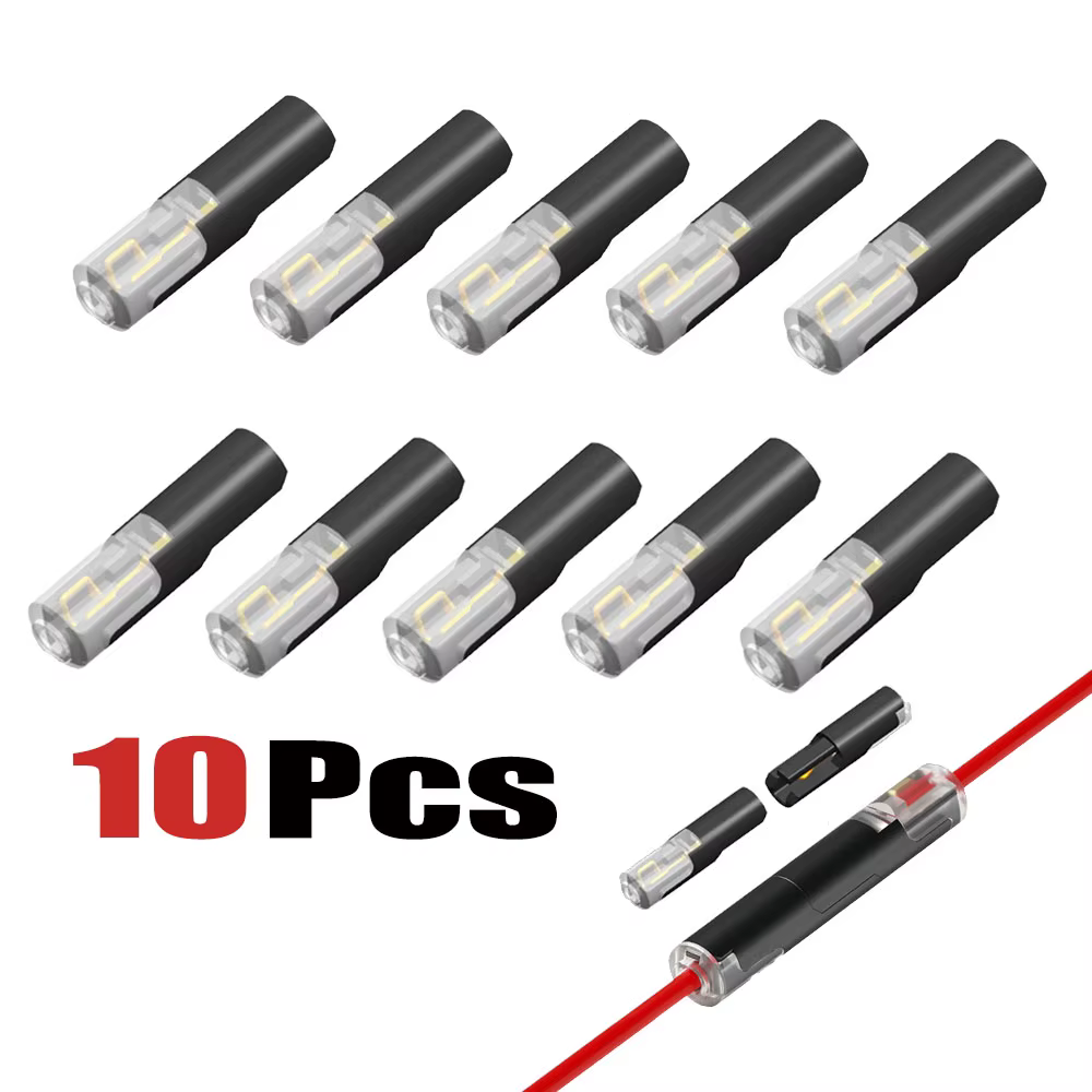 Connecteurs de câbles à connexion rapide 1 voie, 10 pièces/20 pièces/50 pièces, sans soudure, fil un