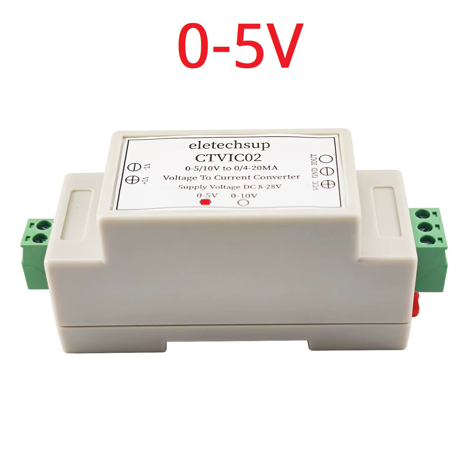 Convertisseur de tension à courant 0-5V 0-10V à 4-20mA, transmetteur V/I pour vanne de contrôle de p