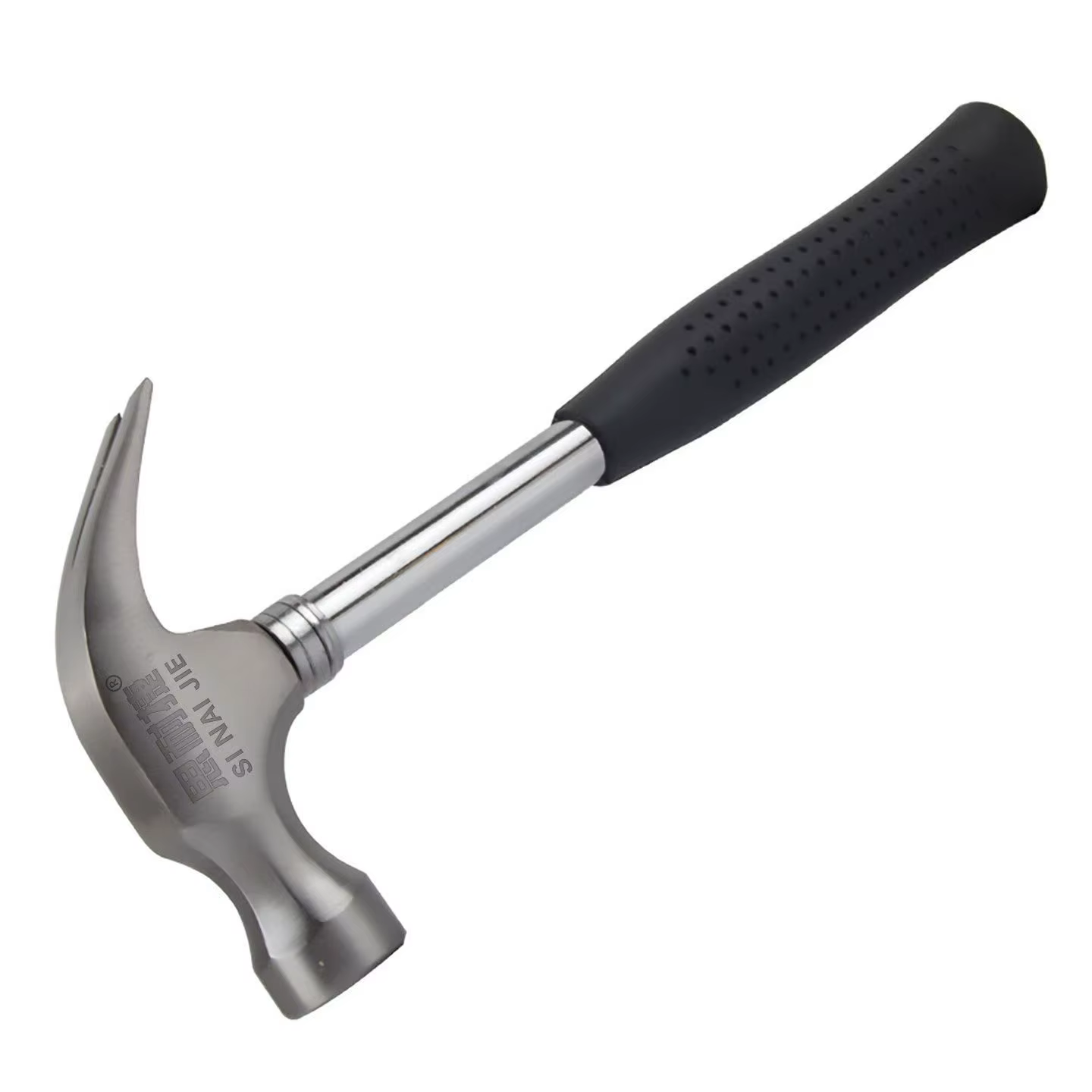 Marteau à griffes de 8 oz avec manche en acier et poignée en caoutchouc – Marteau polyvalent pour le