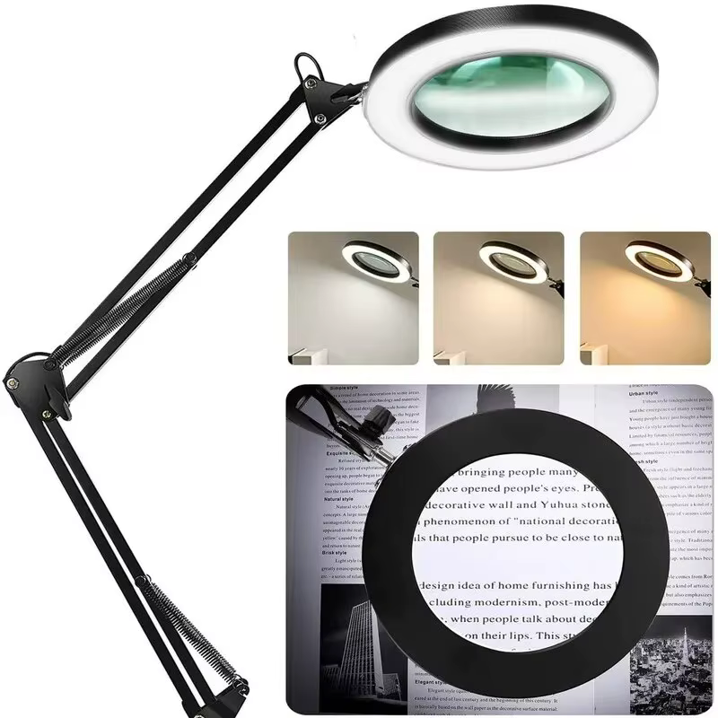 72LED 8X/10X NOUVEAU Lumineux Loupe USB 3 Couleurs LED Loupe pour Fer À Souder Réparation/Lampe de T