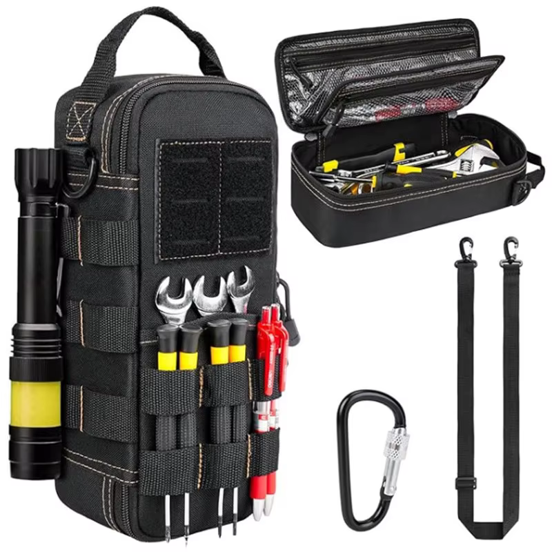 Boîte de rangement d'outils tactiques, petit Kit robuste en tissu Oxford pratique et Portable pour h