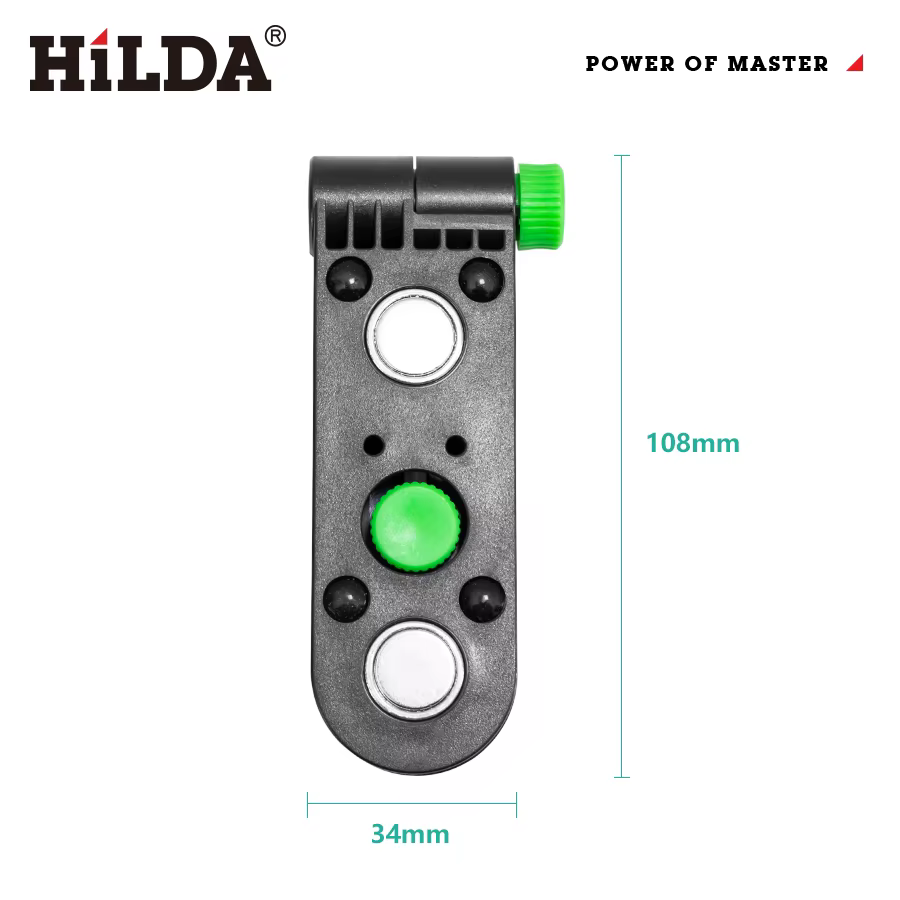 HILDA Mini support mural de niveau laser réglable 180 ° Support mural pour niveaux Laser à filetag