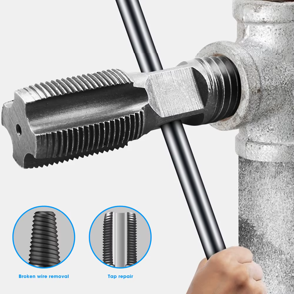Extracteur de vis de Valve triangulaire de tuyau d'eau de robinet 2 en 1, extracteur de boulon de tu