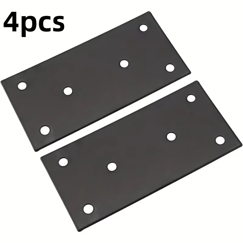 Supports de meubles plats en acier inoxydable, 4 pièces, sans bavures, manipulation sûre, installati