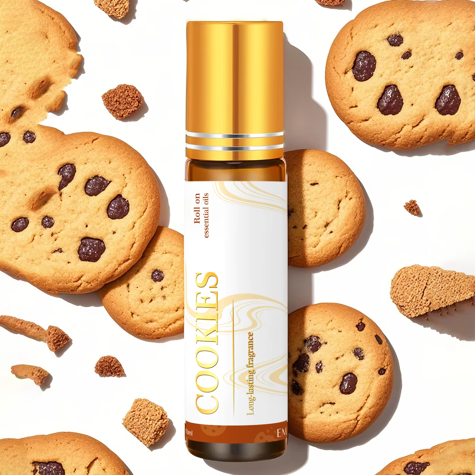 Huile essentielle parfumée aux biscuits Roll-On, 10 ml – Aromathérapie chaude pour le confort et la 