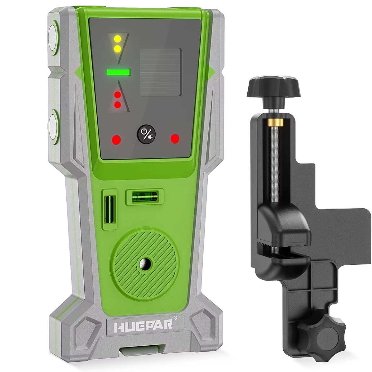 Huepar LR-8RG Détecteur laser pour niveau laser, récepteur laser numérique pour faisceau vert et rou