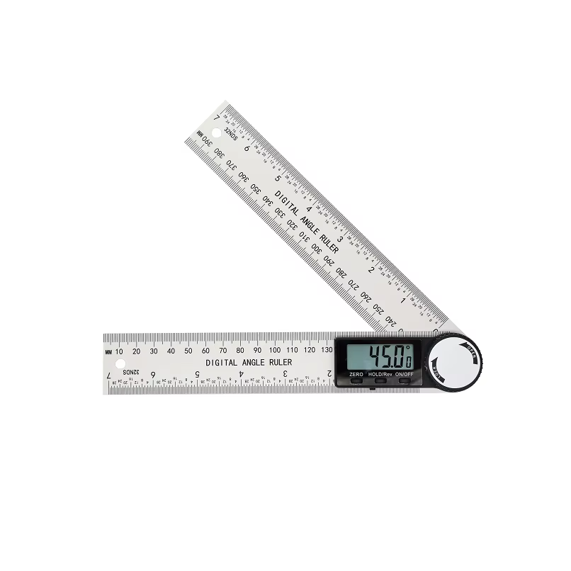 HOMEFISH 1 PC Détecteur d'angle numérique 2 en 1, échelle intégrée, adapté aux outils de mesure pour
