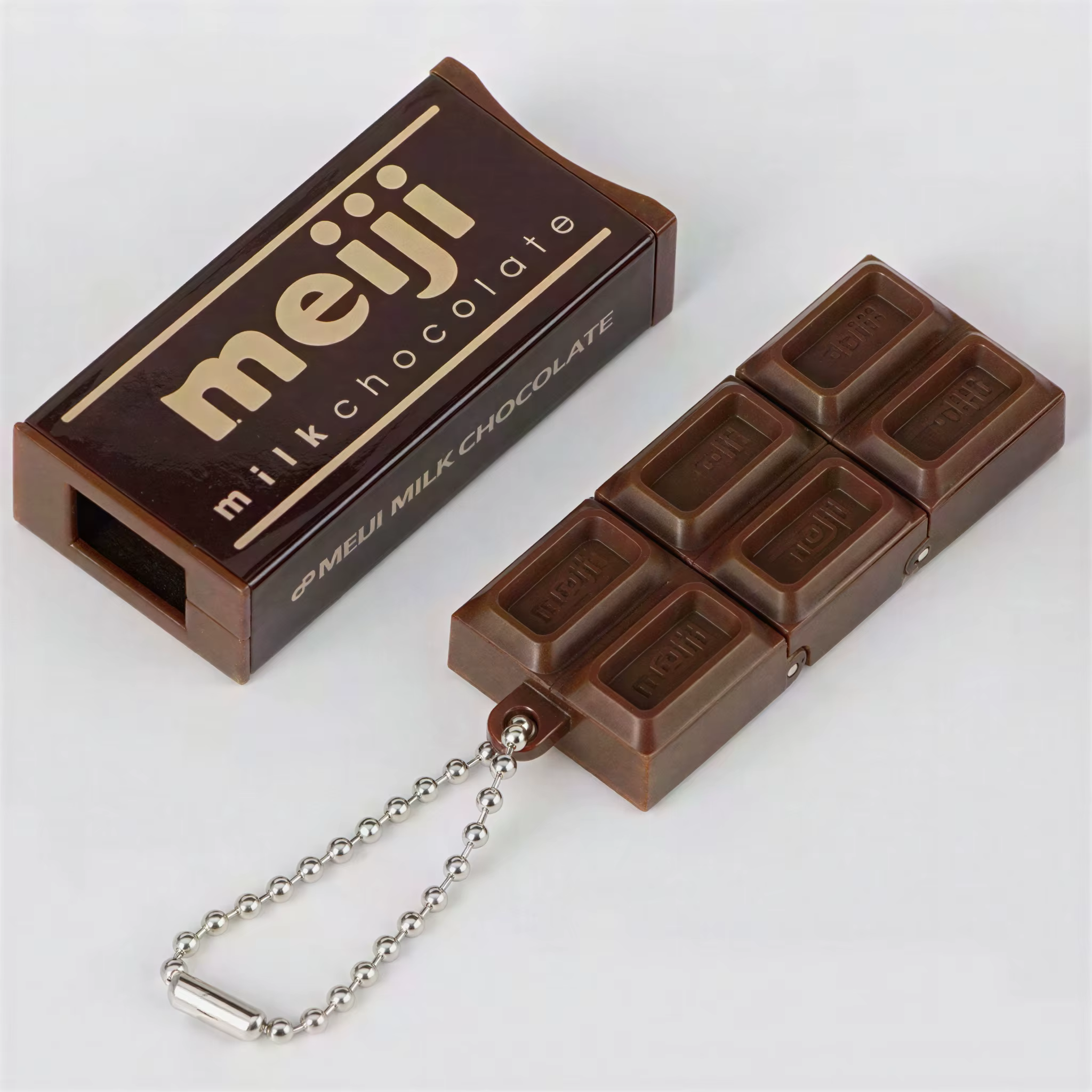 Série de simulation japonaise Meiji : Jouet alimentaire miniature en chocolat cassable, jouet anti-s