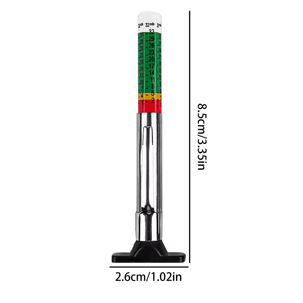 Jauge de profondeur de bande de roulement de pneu de voiture, 25mm, 1 pièce, jauges d'épaisseur d'ét