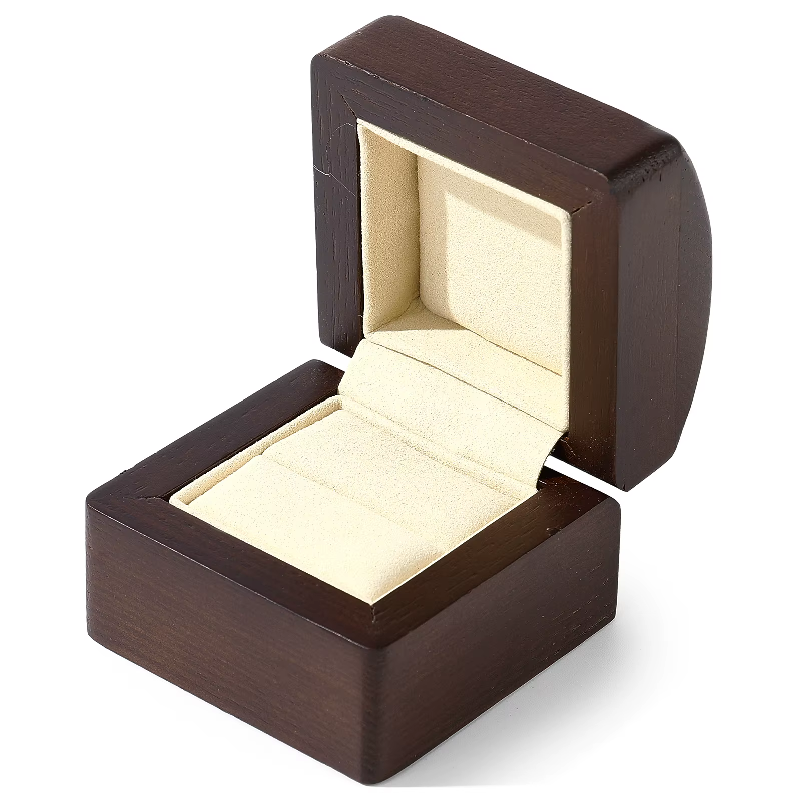 Oirlv Boîte à bijoux en bois, boîte à alliances, boîte de rangement pour bagues, coffret cadeau de l