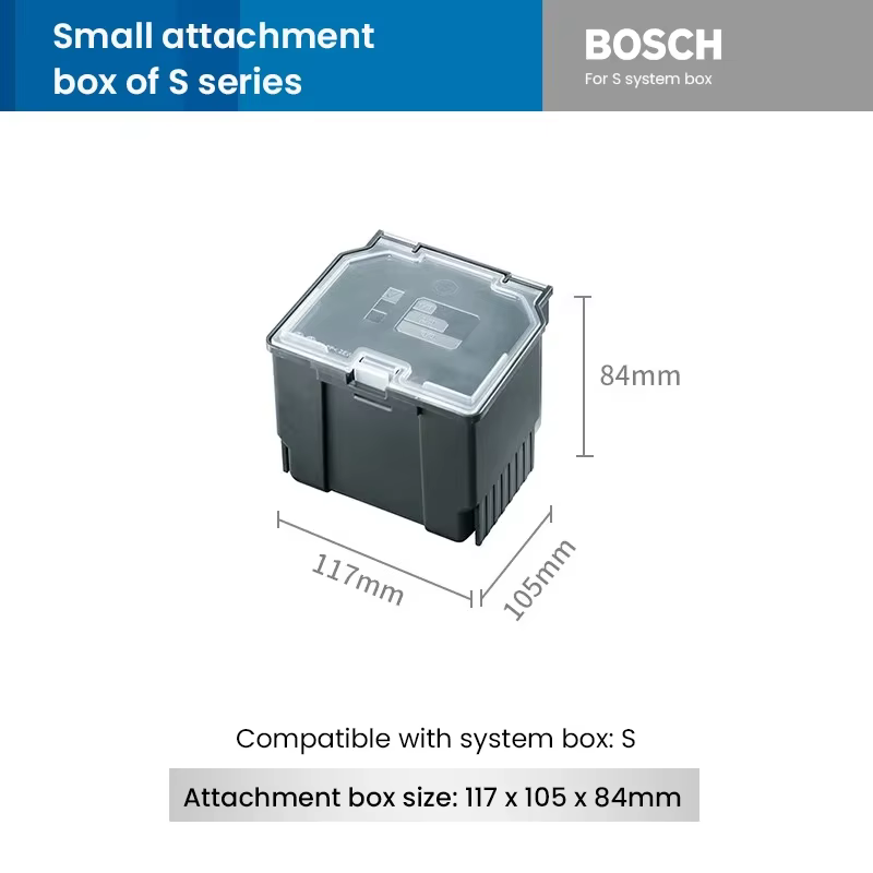 Bosch-Boîte à outils système empilable S et M, mallette de transport multifonctionnelle, ensemble de