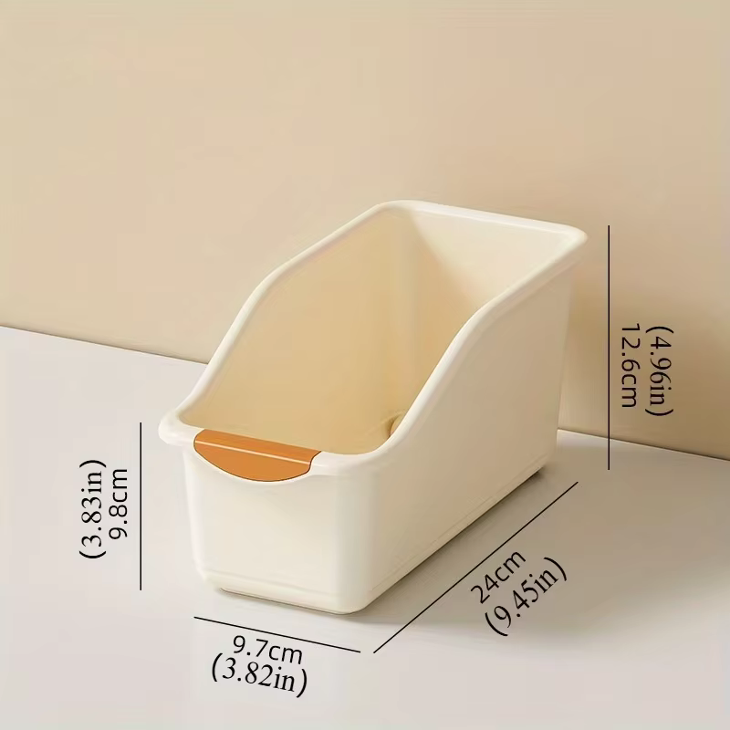 Ensemble de bacs de rangement en plastique courbés - Boîtes d'organisation polyvalentes pour les pro