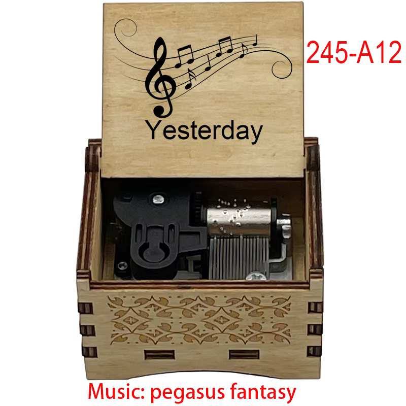 Boîtes à musique mécaniques, 18 Notes en bois, cadeau d'anniversaire pour les Fans de musique, noël,