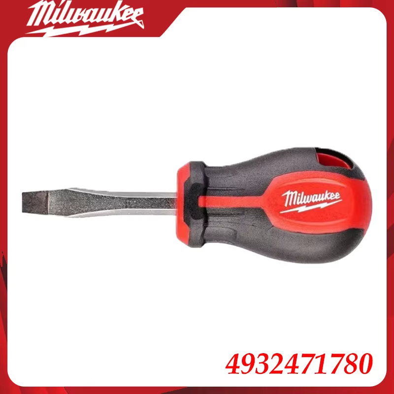 Tournevis plat professionnel Milwaukee 4932471780 avec poignée ergonomique pour réparation industrie