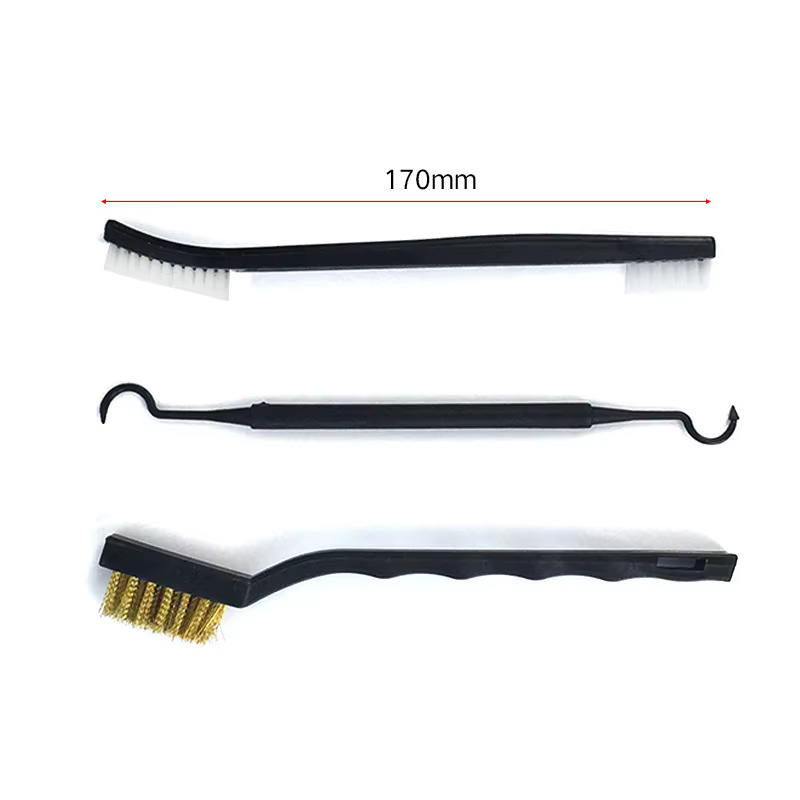 ALLSOME – ensemble de brosses métalliques d'acier à Double extrémité et de choix en Nylon, Kit unive
