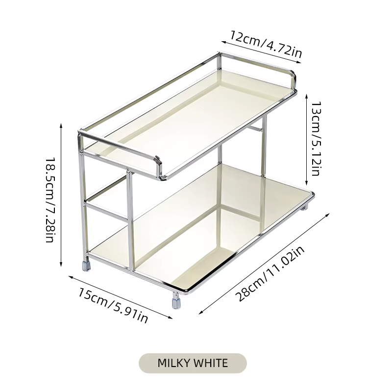 Étagère de rangement superposée en métal pour bureau, organisateur de bureau à double niveau, suppor
