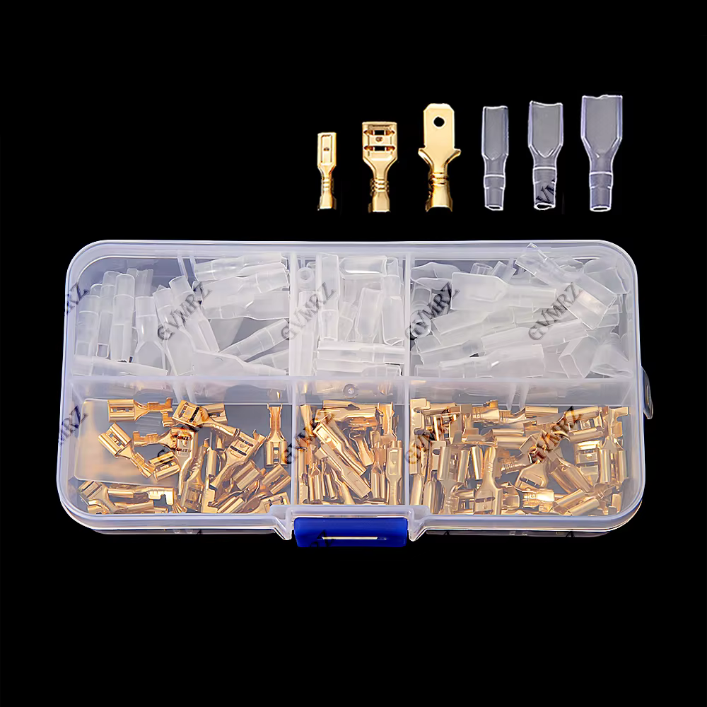 150 pièces/boîte – Connecteurs à sertir isolés 2,8/4,8/6,3 mm – Kit d'assortiment de bornes de racco