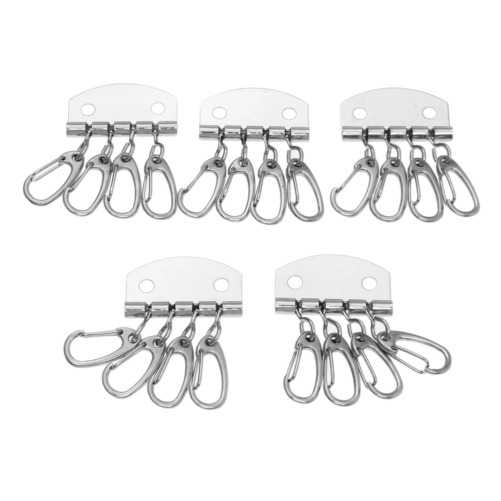 Lot de 5 porte-clé à couture, lot de 4 à 6 crochets, accessoires de bricolage