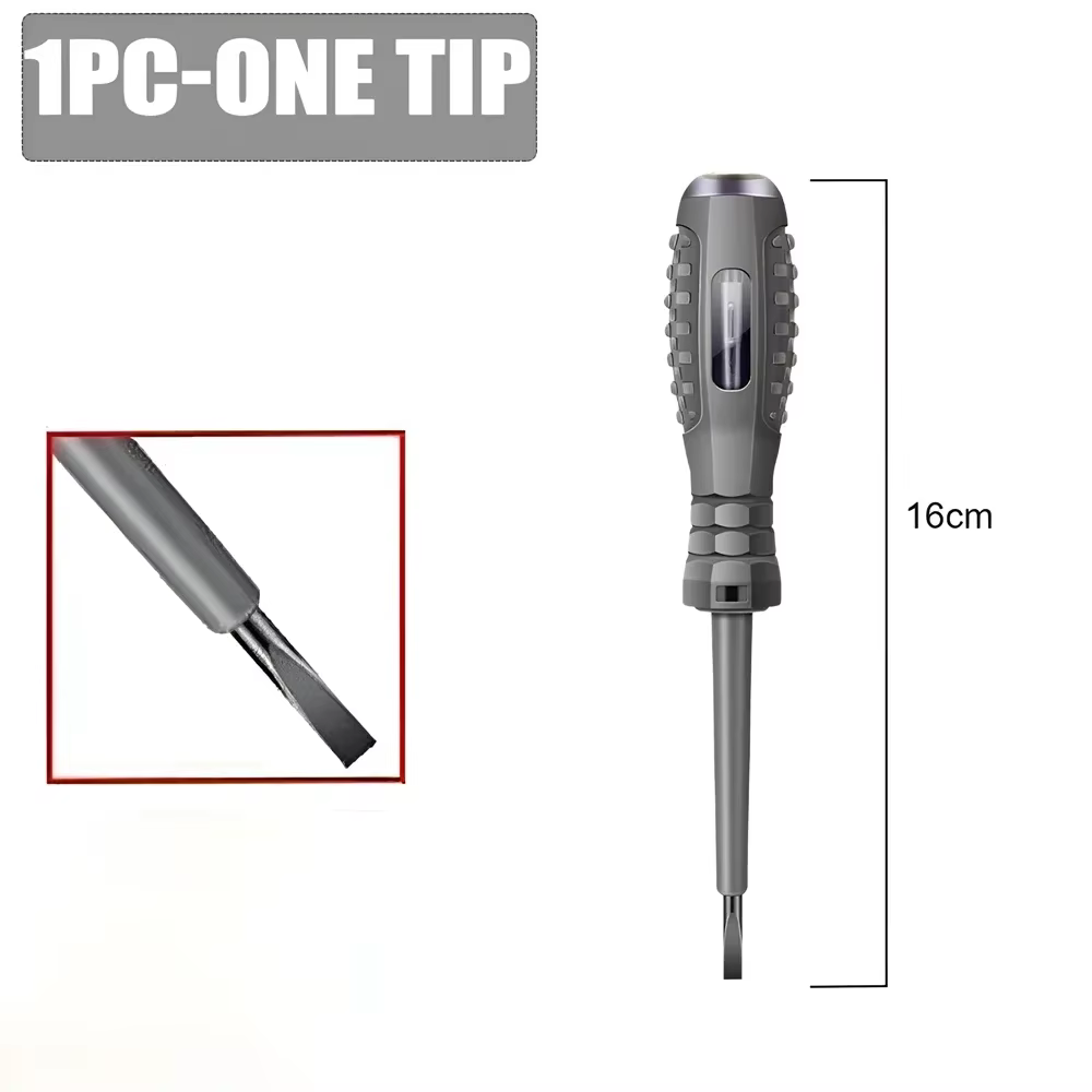 Tournevis d'électricien mot/croix 12-220V, stylo testeur de tension AC/DC, tournevis d'électricien i