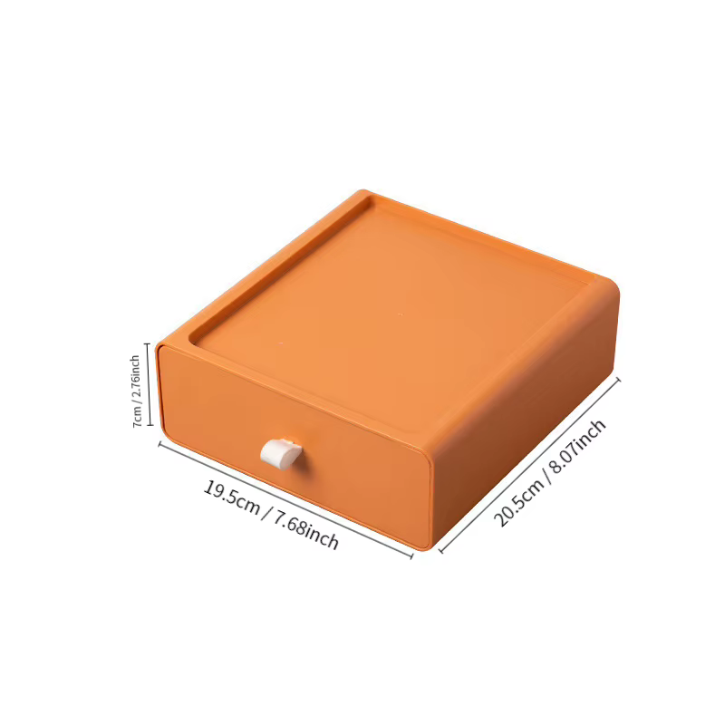 Boîte de rangement en plastique Style tiroir, boîte de rangement de bureau, étagère de bureau, tiroi
