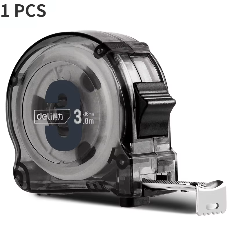 Deli – ruban à mesurer numérique rétractable en acier à haute teneur en carbone, outils de mesure po
