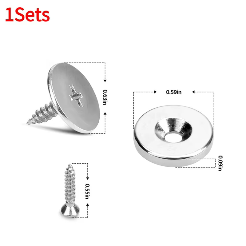 Loquets magnétiques robustes pour armoire, fermetures magnétiques dissimulées pour portes, loquets c