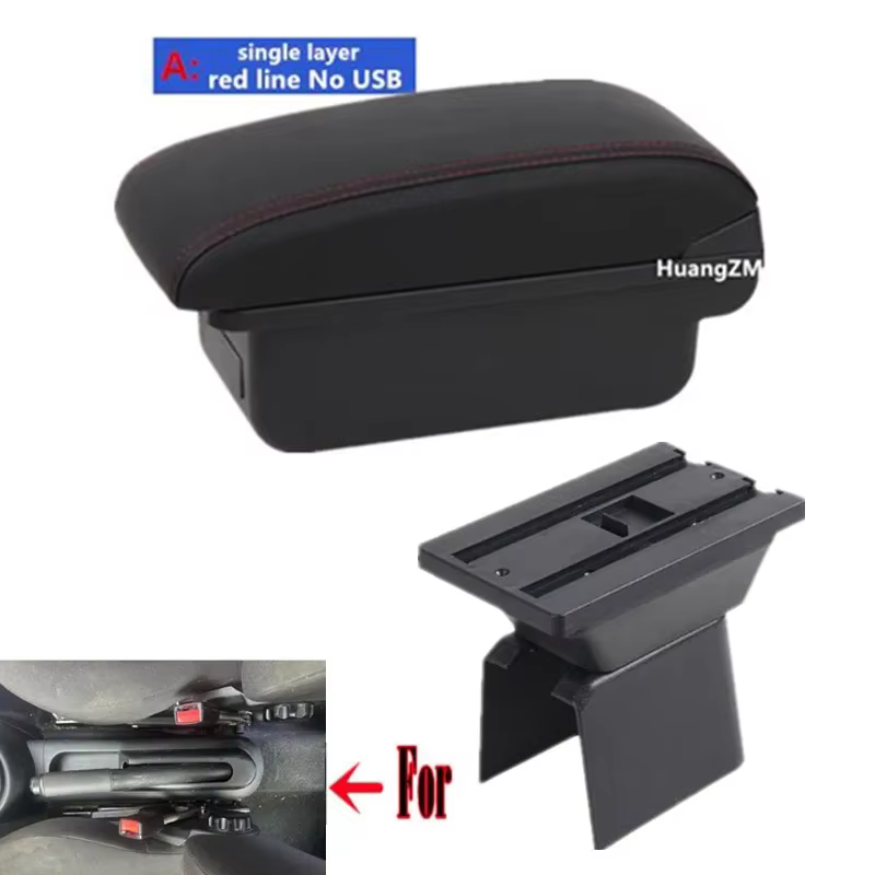 Boîte d'accoudoir pour Ford Fiesta Mk5, boîte d'accoudoir de voiture, boîte de rangement centrale, r
