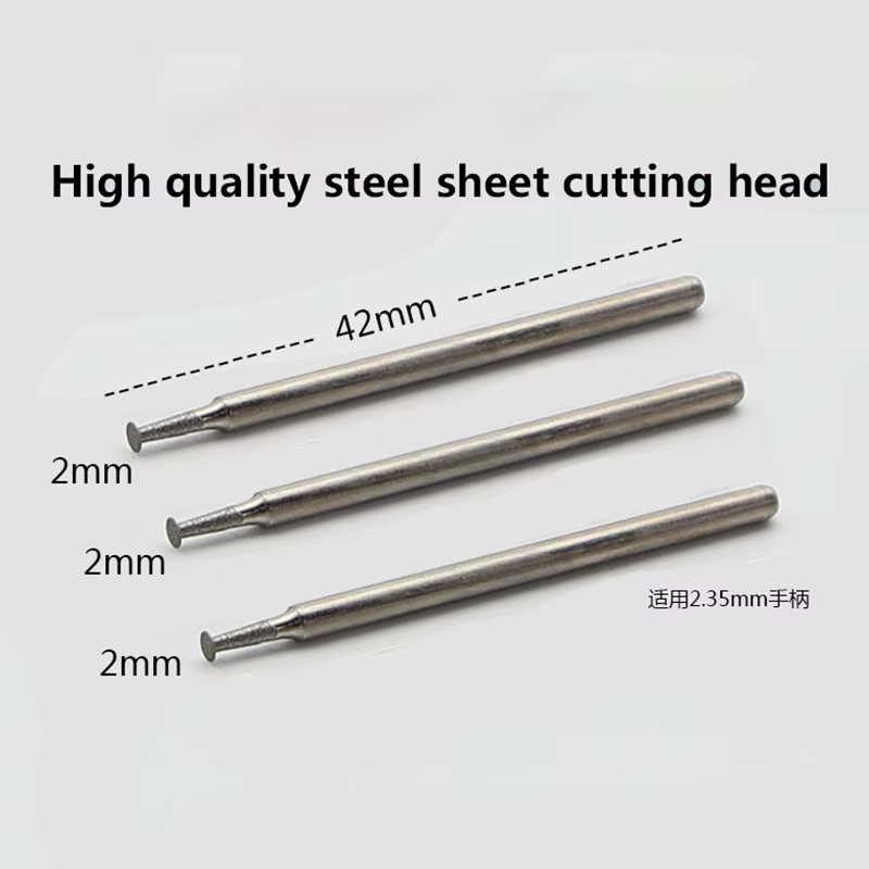 Embout de tête de meulage émeri 3 pièces/ensemble, foret de coupe 1mm/2mm/3mm/4mm/5mm pour stylo de