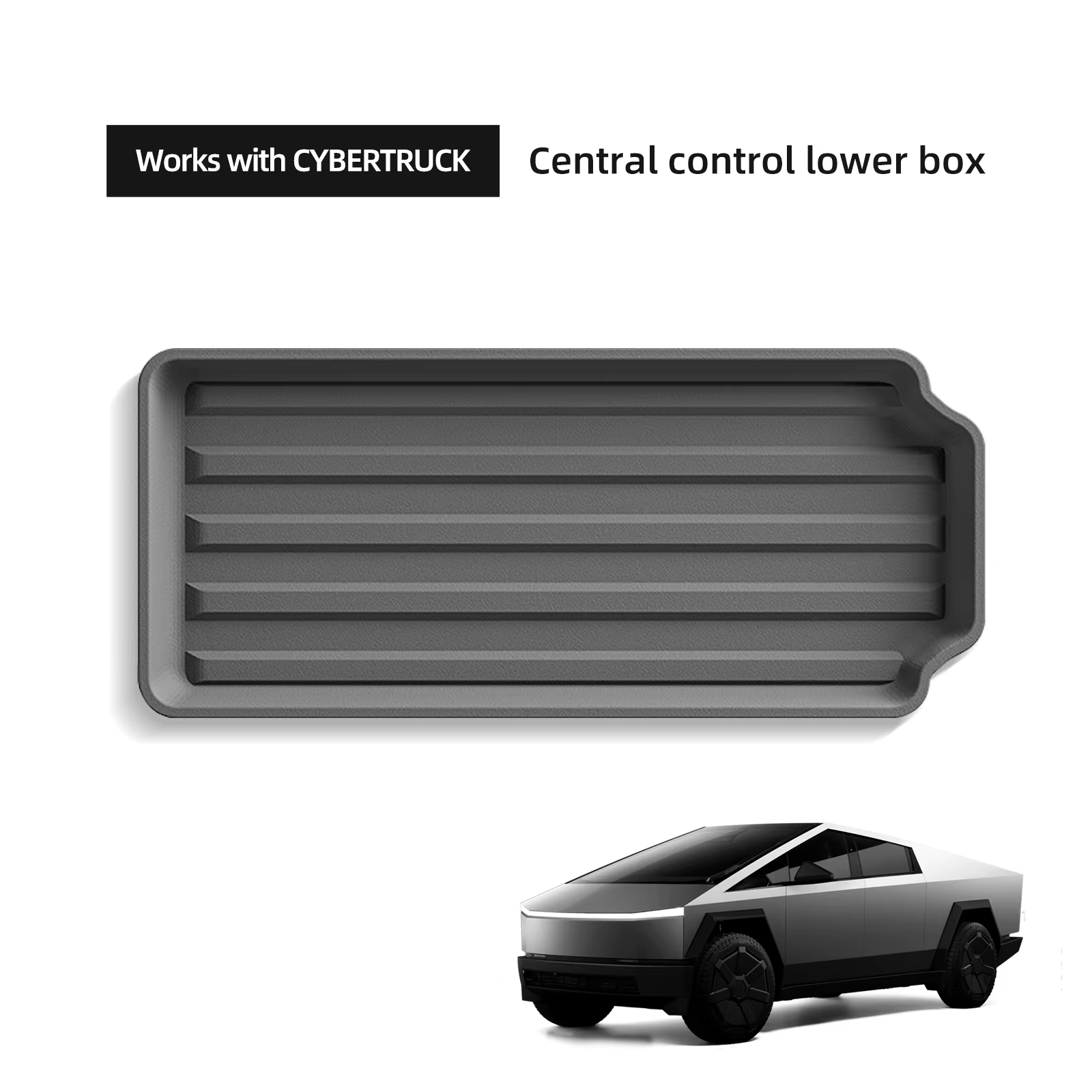 Boîte de rangement pour voiture Tesla Cybertruck 2024 2025, accessoires de rangement, Console centra