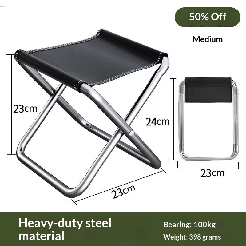 Chaise pliante portable, banc, tabouret de pêche, tabouret de voyage, tabouret de camping, tabouret